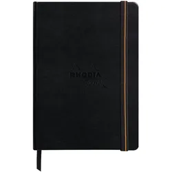 Rhodia Touch Mixed Media Book, Skizzenbuch A5 mit 20 Blatt Paint'ON-Papier extraweiß 250g - Schwarz 116174C
