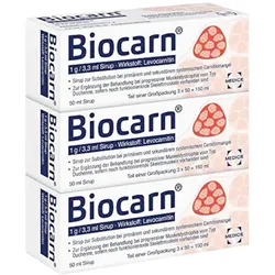 Biocarn Sirup 50 ml bei Carnitinmangel - stärkt das Herz 3X50 ml Sirup
