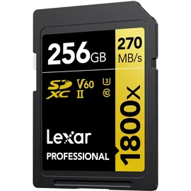 Lexar Professional SDXC Gold 256GB 1800x UHS-II V60