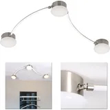 H4L LED Deckenleuchte Deckenlampe 21W modern Wohnzimmerlampe - Silber