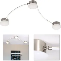 H4L LED Deckenleuchte Deckenlampe 21W modern Wohnzimmerlampe - Silber