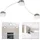 H4L LED Deckenleuchte Deckenlampe 21W modern Wohnzimmerlampe - Silber