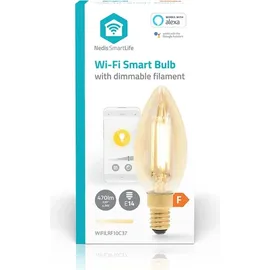 Nedis Nedis, Wi-Fi LED Glühbirne 5W 470lm E14 SmartLife Kerzenform, Weiß