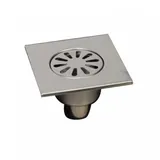 Mert Radiatoren Edelstahl Bodenablauf Ablaufrinne Dusch Ablauf 15x15 cm Duschrinne Badablauf Siphon
