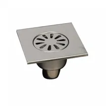 Mert Radiatoren Edelstahl Bodenablauf Ablaufrinne Dusch Ablauf 15x15 cm Duschrinne Badablauf Siphon