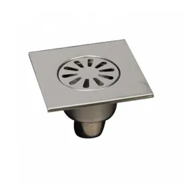 Mert Radiatoren Edelstahl Bodenablauf Ablaufrinne Dusch Ablauf 15x15 cm Duschrinne Badablauf Siphon