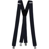 Fabio Farini - 3 cm breiter Hosenträger X-Form für Herren - Dunkelblau - M-L