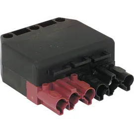 Wieland Kupplung 6-polig schwarz/braun, 250/400V, 16A System Wieland