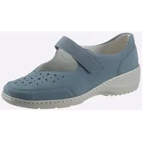 Ballerina WALDLÄUFER Gr. 6, blau (jeansblau) Damen Schuhe