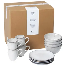 Broste Copenhagen Nordic Sand Frühstücksset 12-tlg. beige