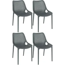 CLP 4er Set Stühle Air dunkelgrau