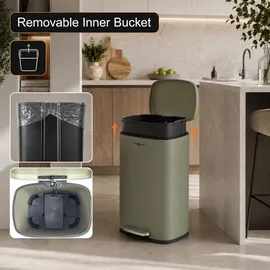 MAXCRAFT Treteimer 50 l Grün