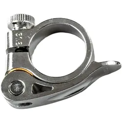 Tretwerk Aurora Sophia Sattelklemme Fahrrad E Bike Sattelschelle mit Schnellspanner Aluminium 31,8 mm silber