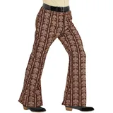 W WIDMANN MILANO Party Fashion WIDMANN MILANO Party Fashion - 70er Jahre Herrenhose, Schlaghose, Flower Power, Disco Style, Party Outfit, Faschingskostüme