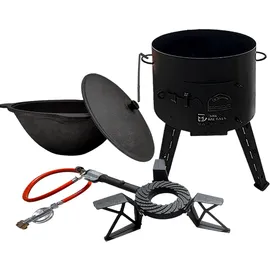 Grillpeter Utschak mit Kazan 16 L schwarz