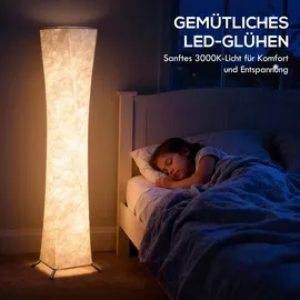 Homcom LED Stehlampe 3 Helligkeitsstufen Warmweiß