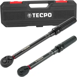2x TECPO Drehmomentschlüssel, "Werkstatt-Profi", 1/4 Antrieb, 5-25...