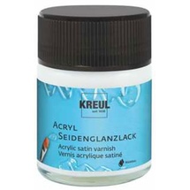 Kreul Acryl-Seidenglanzlack auf Wasserbasis transparent, 50 ml