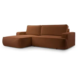ax living Sessel Ablia 267 x 0 x 0 cm Rot mit Schlaffunktion