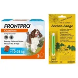 Frontpro Kautabletten >10-25 kg 3stk + Zeckenzange 1stk