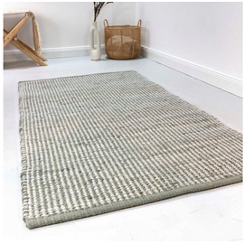 Esprit Wollteppich »Gobi«, rechteckig, nachhaltiger Naturfaserteppich aus Jute und Wolle, handgewebt, grau