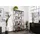 Massivmoebel24 Regal Mango 100x40x202 grau lackiert HEAVY Industry #108