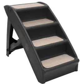 vidaXL Hundetreppe Klappbar Schwarz 62x40x49,5 cm