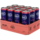 9 MILE Vodka Premix Pink Rush – 12 x 0,33l Dose – Vodka-Mixgetränk mit erfrischendem Pink Grapefruit Geschmack – 10% Vol. Alkohol – Fertig gemixt im 12er Einweg Dosen-Tray