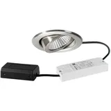 Brumberg LED-Einbaustrahler 6 W rund schwenkbar edelst