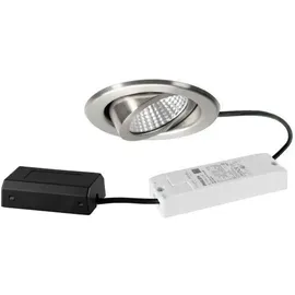 Brumberg LED-Einbaustrahler 6 W rund schwenkbar edelst