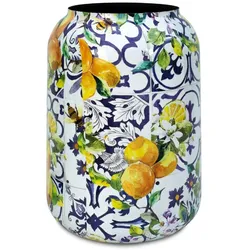 Lemon Fusion Pflanzgefäß mit Zitronen-Baum-Muster Ø 47 cm, Höhe 62 cm