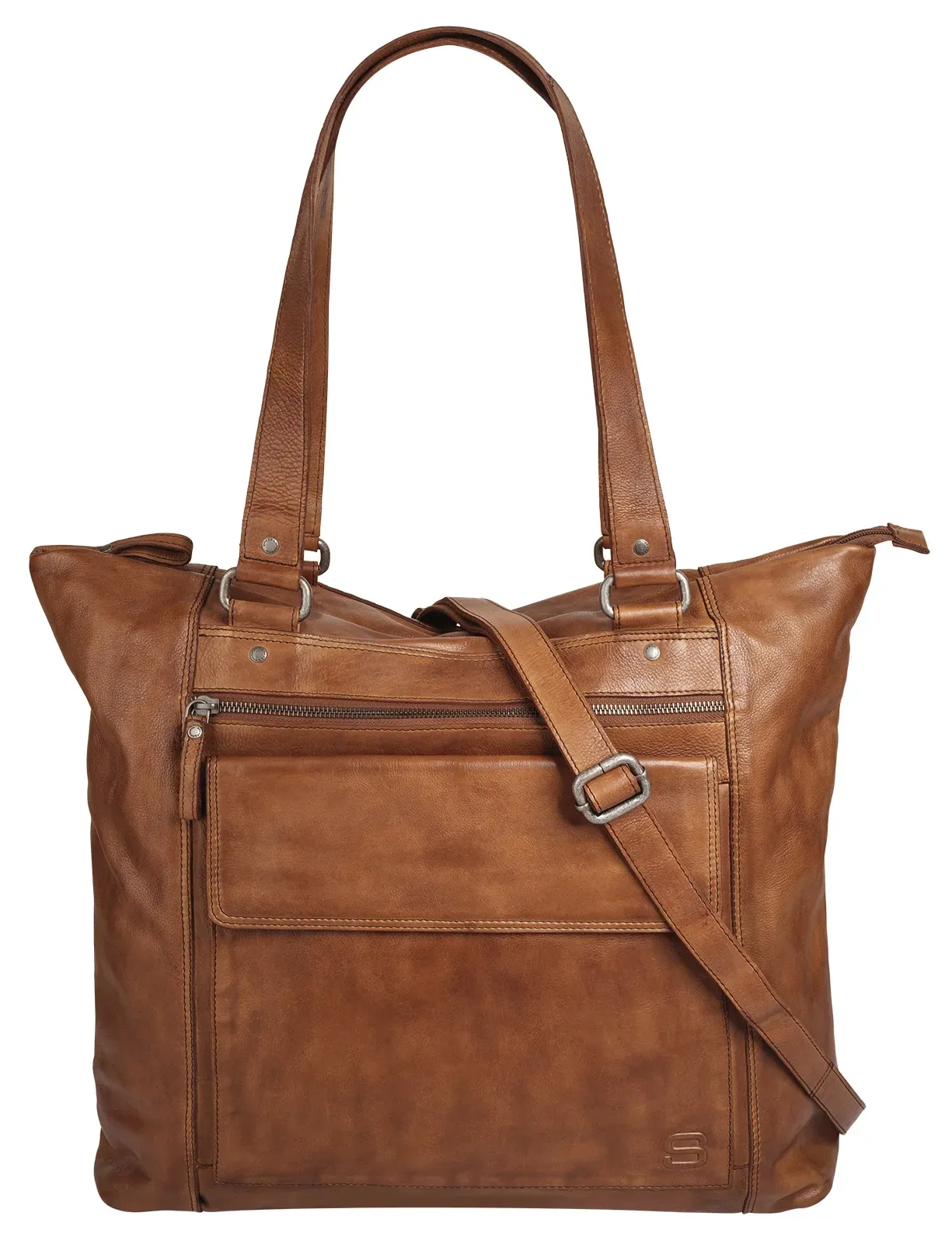 Spikes & Sparrow Shopper, echt Leder Spikes & Sparrow cognac B/T: 39 cm x 14 cm   onesize