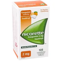 Nicorette 2 mg freshfruit Kaugummi