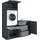 laundreezy Mehrzweckschrank-Set 168 x 200 x 68 cm Grau