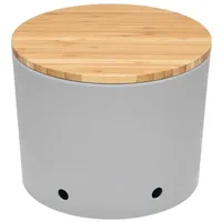 Magu Vorratsdose Zwiebel Ø 20,5 cm Kunststoff Silber