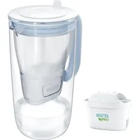 Brita Maxtra Pro All-In-1 Kartuschen 1 St. + Tischwasserfilter Glas Kanne light blue