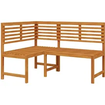 vidaXL Garten-Eckbank 140 x 140 x 85 cm Braun