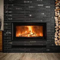 Kratki Kamineinsatz aus Stahl NADIA 14 kW Ø 200