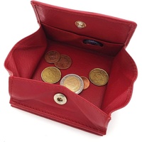 JOCKEY CLUB Geldbörse echt Leder Portemonnaie Wiener Schachtel mit RFID Schutz, rot rot