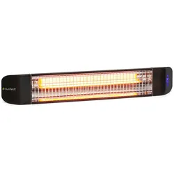 Blumfeldt Smartwave Infrarot-Heizstrahler Carbonröhre 2400W WiFi Appsteuerung Schwarz