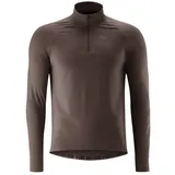 Gonso Radtrikot »Essential Jersey Longsleeve M«, Herren Fahrradtrikot langarm, Midlayer Trikot, Gr. XXXL, dunkelbraun, , 15994926-XXXL