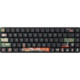 Keychron Keycaps Low Profile LSA Dye-Sub PBT Full Set, Tastenkappensatz, Tastenkappen für mechanische Tastaturen Low-Profile ANSI Layout - (133-Tasten) / New York