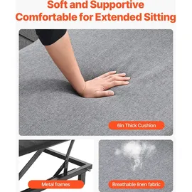 Vevor Schlafcouch 6-Sitzer Grau