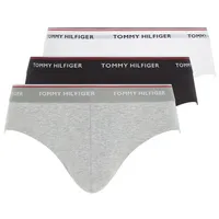 Tommy Hilfiger Underwear Slip 3P BRIEF (Packung, 3-St., 3er-Pack) mit Logo-Elastikbund bunt|grau|schwarz S