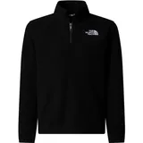 The North Face Kinder Jacke TEEN GLACIER 1/4 ZIP PULLOVER, Größe M in Schwarz TNF BLACK