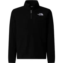 The North Face Kinder Jacke TEEN GLACIER 1/4 ZIP PULLOVER, Größe M in Schwarz TNF BLACK