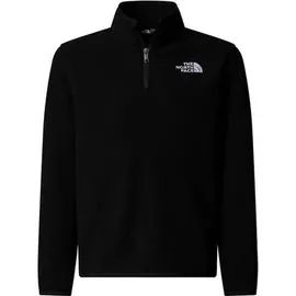 The North Face Kinder Jacke TEEN GLACIER 1/4 ZIP PULLOVER, Größe M in Schwarz TNF BLACK