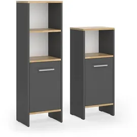 Vicco Karli 2-tlg. Anthrazit/Goldkraft Eiche