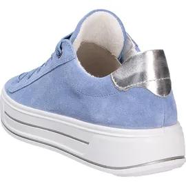 ARA Damen Schnürschuhe, blau(azzurosilber (28)), Gr. 6 UK