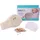Babyjem Kirschkernkissen - Größenverstellbarer Wärmekissen für Babys - Dinkelkissen ideal geeignet bei Bauchschmerzen & Blähungen - Körnerkissen aus 100% Baumwolle Weiß